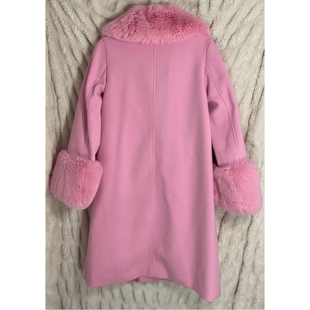 River Island Dynty Diva Light Pink Faux Fur Coat - Picture 2 of 6